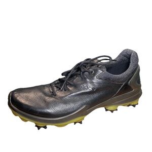 ECCO Mens BIOM Hybrid Yak Leather GORE-TEX Golf Shoes Black 42 8 8.5 Extra Width